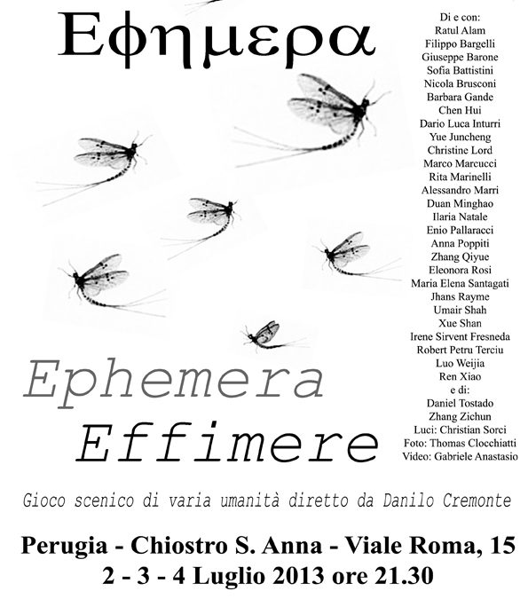 EPHEMERA / EFFIMERE, lo spettacolo teatrale di Human Beings
