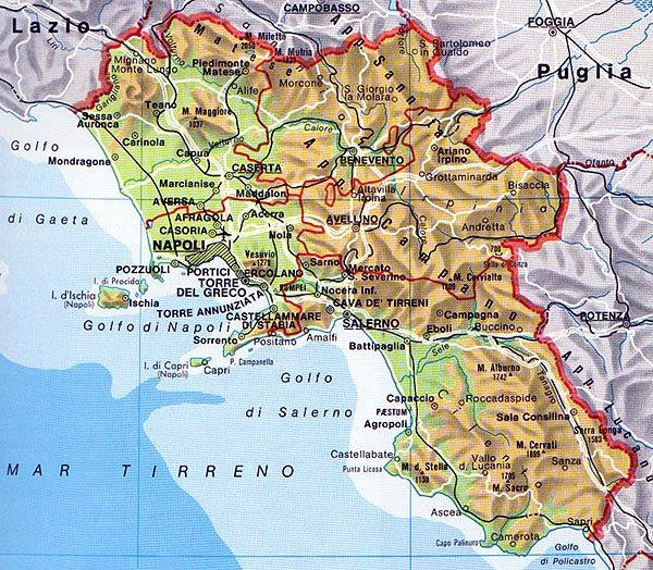 Le regioni d’Italia: la Campania